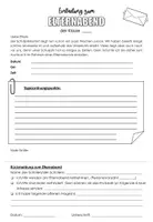 Vorschau - Anderer Materialtyp - Elternabend Einladung Vorlagen - editierbar - Seite 3