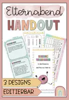 Vorschau - Anderer Materialtyp - Handout Elternabend / Flyer - Deckblatt
