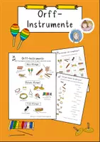 Vorschau - Arbeitsblätter - Orff-Instrumente, Carl Orff, Musikunterricht, Musik, Übungen, Klasse 1-4 - Deckblatt