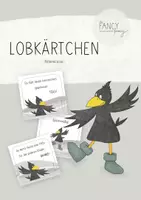 Vorschau - Bildkarten - Lobkärtchen für die Rabenklasse (grau/beige) - Deckblatt