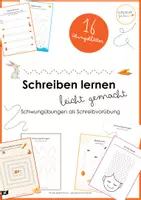 Vorschau - Arbeitsblätter - Schreiben lernen leicht gemacht - Schwungübungen Fit für die Schule - Deckblatt
