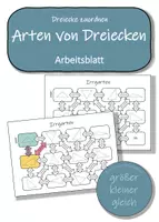Vorschau - Arbeitsblätter - Arten von Dreiecken – Arbeitsblatt „Irrgarten“ - Deckblatt