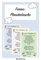 Vorschau - Anderer Materialtyp - Ferien-Plaudertasche - Deckblatt