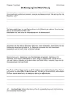 Vorschau - Arbeitsblätter - Bedingungen Wahrnehmung Arbeitsblatt - Seite 1