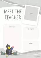 Vorschau - Anderer Materialtyp - Meet the Teacher / Lehrersteckbrief für die Rabenklasse (grau/beige) - Seite 3