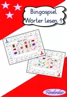 Vorschau - Spiele - Bingospielfeld "Wörter lesen 1" - Deckblatt