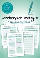 Vorschau - Arbeitsblätter - Wochenplan Vorlagen - Unsere Lernwoche - Deckblatt