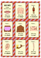 Vista previa - Juegos / Gamificación - Body Parts: I have... Who has...? // juego de vocabulario (inglés) - página 1