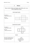 Vorschau - Fördermaterial/Inklusion - Merkblätter Quader und Würfel - Seite 1