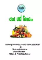 Vorschau - Arbeitsblätter - Obst & Gemüse unterscheiden-leicht gemacht - Deckblatt
