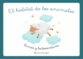 Vista previa - Unidades / Secuencias / Situaciones de Aprendizaje - Rimas y lectoescritura: los animales y sus habitats - página 1
