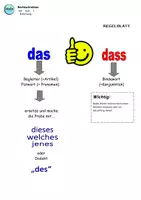Vista previa - Hojas de trabajo - das - dass unterscheiden TEIL 1 (auf Deutsch) - página 2
