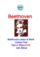 Vista previa - Hojas de trabajo - Ludwig van Beethoven –Leben und Werk (auf Deutsch) - Portada