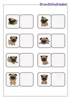 Vorschau - Fördermaterial/Inklusion - Klettmappe Hund - Zuordnung optische Differenzierung - TEACCH - Seite 2