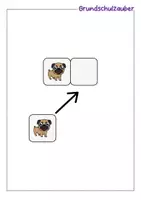 Vorschau - Fördermaterial/Inklusion - Klettmappe Hund - Zuordnung optische Differenzierung - TEACCH - Seite 1