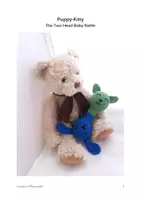 Vorschau - Mal- und Bastelvorlagen - Häkelanleitung auf englisch / Crochet pattern DogCatToy / Kuscheltier - Deckblatt