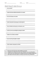 Vorschau - Arbeitsblätter - AB mit Fragen zum Thema "Sevilla" + Lösungsblatt + Infografik - Deckblatt