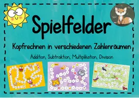Vorschau - Spiele - Spielfelder Kopfrechnen - Deckblatt