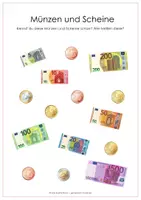 Vorschau - Arbeitsblätter - Unser Geld - Euro und Cent, Lege-/Tafelmaterial, Übungsblätter - Seite 2