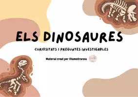Vista previa - Hojas de trabajo - Projecte de Dinosaures @lamestrarosa - Portada