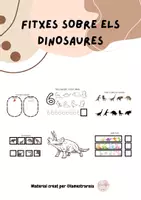 Vista previa - Hojas de trabajo - CATALÀ. Fitxes sobre els dinosaures - Portada