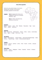 Vorschau - Arbeitsblätter - Afrika - Karte gestalten und untersuchen - Seite 1