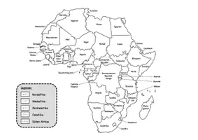 Vorschau - Arbeitsblätter - Afrika - Karte gestalten und untersuchen - Seite 2