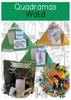 Vorschau - Arbeitsblätter - 12 Vorlagen für ein Quadrama - Wald - Seite 1
