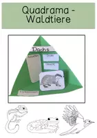 Vorschau - Arbeitsblätter - 12 Vorlagen für ein Quadrama - Wald - Seite 2