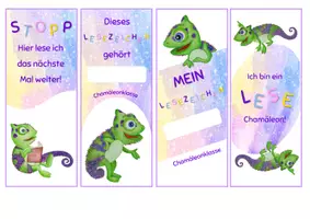 Vorschau - Anderer Materialtyp - Chamäleon Lesezeichen - Seite 1
