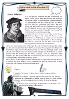 Vorschau - Arbeitsblätter - Martin Luther: Reformation - Evangelisch und katholisch / 95 Thesen - Deckblatt