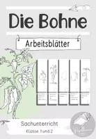 Vorschau - Arbeitsblätter - Die Bohne: Arbeitsblätter in Silbenschrift (Klasse 1/2) - Deckblatt