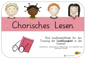 Vorschau - Fördermaterial/Inklusion - Chorisches Lesen - Lesezeit/Leseband - in Grundschrift - Tafelmaterial/Aushang - Seite 1