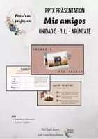 Vorschau - Präsentationen/Tafelbilder - Apúntate 1 – Unidad 5 – Mis amigos - Präsentation - Deckblatt