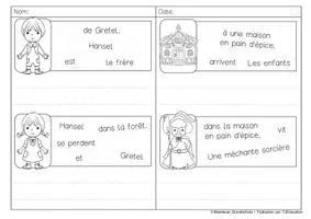Aperçu - Feuilles d'exercices - Phrases secouées: Contes de fees - Page 2