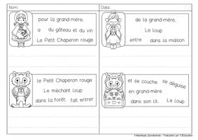 Aperçu - Feuilles d'exercices - Phrases secouées: Contes de fees - Page 3