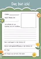 Vorschau - Anderer Materialtyp - Steckbrief für neue Schüler:innen/Willkommenheißen neuer Schüler:innen - Seite 1