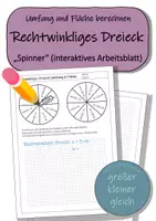 Vorschau - Arbeitsblätter - Materialpaket - Pythagoras in ebenen Figuren - Seite 1