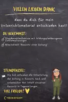 Vorschau - Stundenentwürfe - Sich in Zeitungen orientieren - Die Ressorts - Seite 1