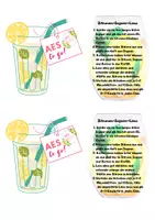 Vorschau - Mal- und Bastelvorlagen - Sommerferien Gruß "AES to go" - Seite 1