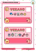 Vista previa - Juegos / Gamificación - LLAVERO PALABRAS SECRETAS VERANO - página 2