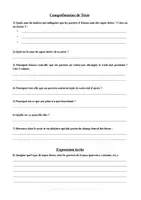 Aperçu - Feuilles d'exercices - Compréhension de Texte - Mes parents sont des super-héros - Page 1