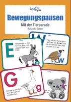 Vorschau - Spiele - ABC-Bewegungskarten – Anlaute üben & Bewegungspausen - Deckblatt