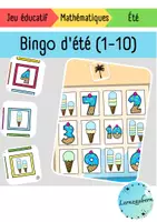 Aperçu - Jeux - Bingo d'été: Reconnaître le comptage et les chiffres (1-10) - Page de couverture