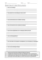 Vorschau - Arbeitsblätter - AB mit Fragen zum Thema "Siedlungen" + Lösungsblatt - Deckblatt