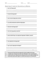 Vorschau - Arbeitsblätter - AB mit Fragen zum Thema "Siegessäule" + Lösungsblatt + Infografik - Deckblatt