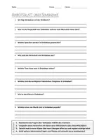 Vorschau - Arbeitsblätter - AB mit Fragen zum Thema "Simbabwe" + Lösungsblatt - Deckblatt