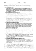 Vorschau - Arbeitsblätter - Lernposter + AB mit Fragen zum Thema "Simon Petrus" + Lösungsblatt + Infografik - Seite 3