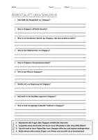 Vorschau - Arbeitsblätter - AB mit Fragen zum Thema "Singapur" + Lösungsblatt + Infografik - Deckblatt