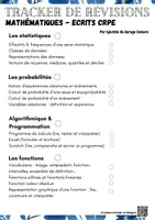 Aperçu - Affichage - Tracker de révisions CRPE Maths - Page de couverture